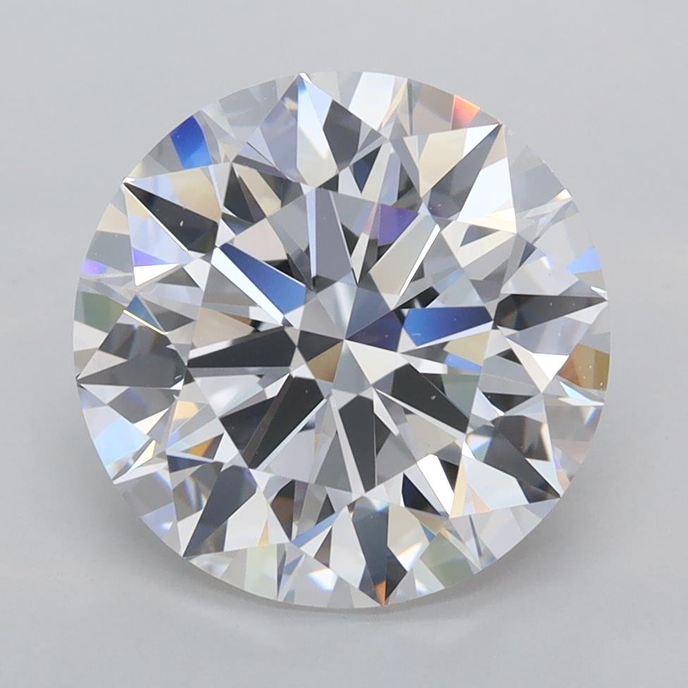 4.07ct D FL Rare Carat Ideal Cut Round Lab Grown Diamond