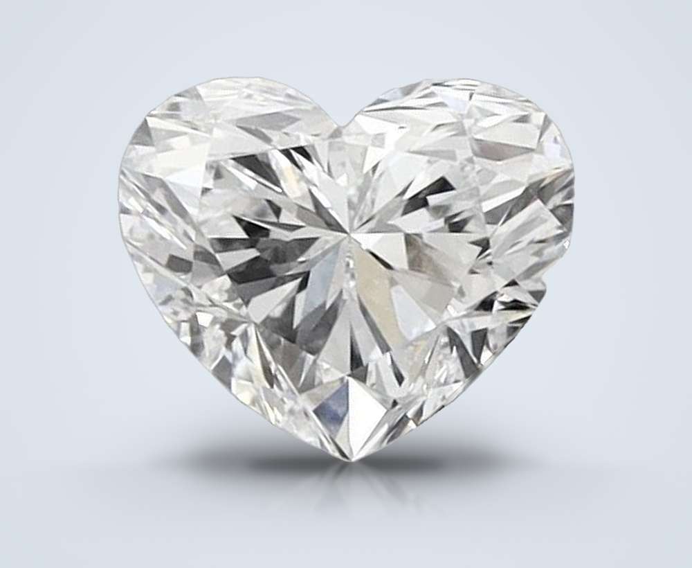 1.05ct E VVS2 Rare Carat Ideal Cut Heart Lab Grown Diamond