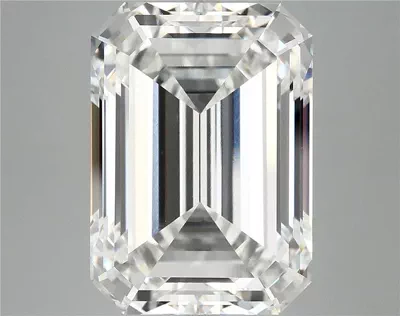 12.50ct F VVS2 Rare Carat Ideal Cut Emerald Lab Grown Diamond