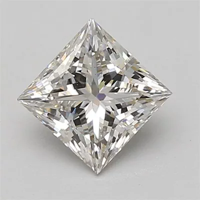 1.31ct H VS1 Rare Carat Ideal Cut Princess Lab Grown Diamond