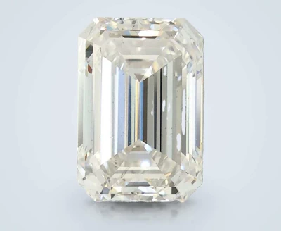 5.22ct F SI1 Rare Carat Ideal Cut Emerald Lab Grown Diamond