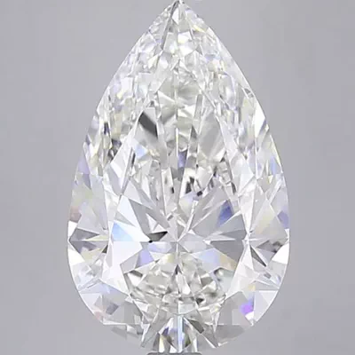 15.06ct F VVS2 Rare Carat Ideal Cut Pear Lab Grown Diamond