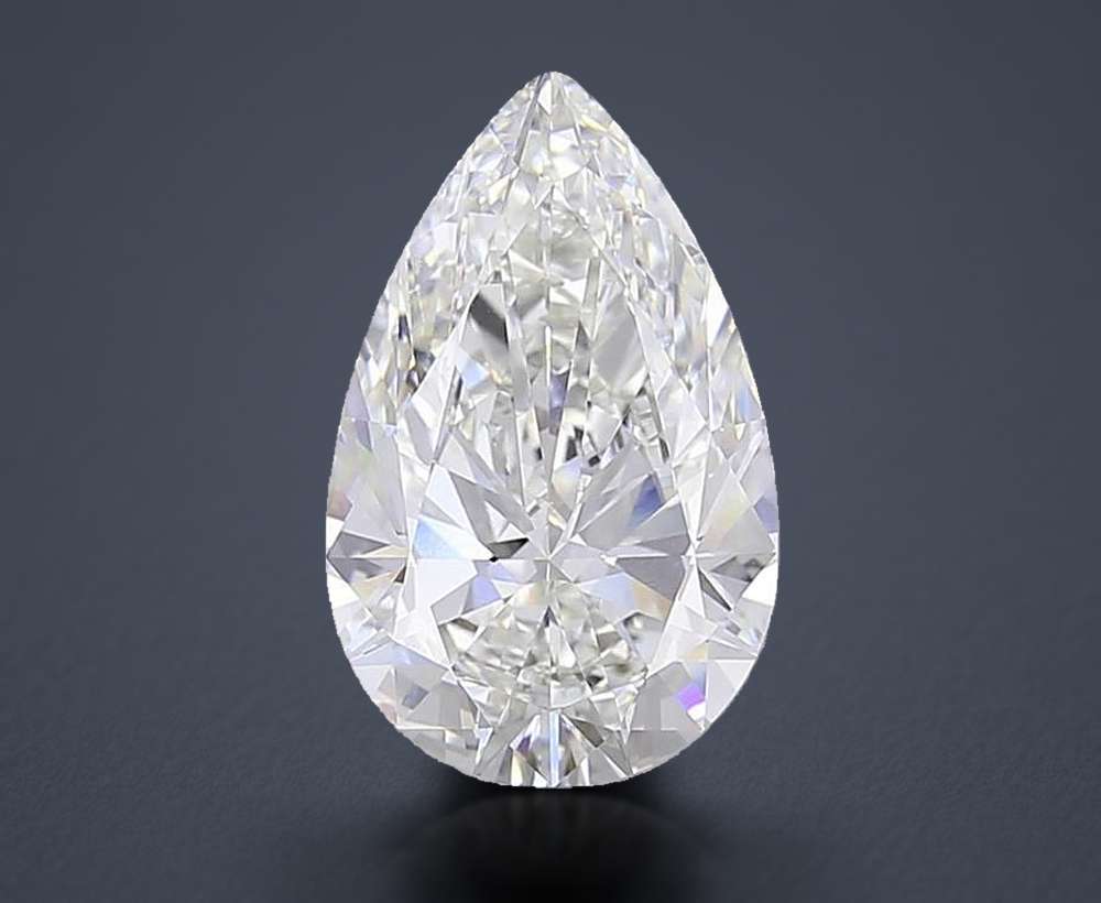 15.06ct F VVS2 Rare Carat Ideal Cut Pear Lab Grown Diamond