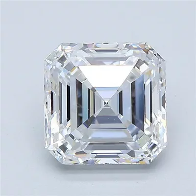 3.00ct D IF Rare Carat Ideal Cut Asscher Diamond