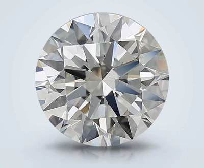 4.01ct K SI1 Rare Carat Ideal Cut Round Diamond