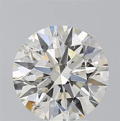 3.02ct J SI2 Rare Carat Ideal Cut Round Diamond