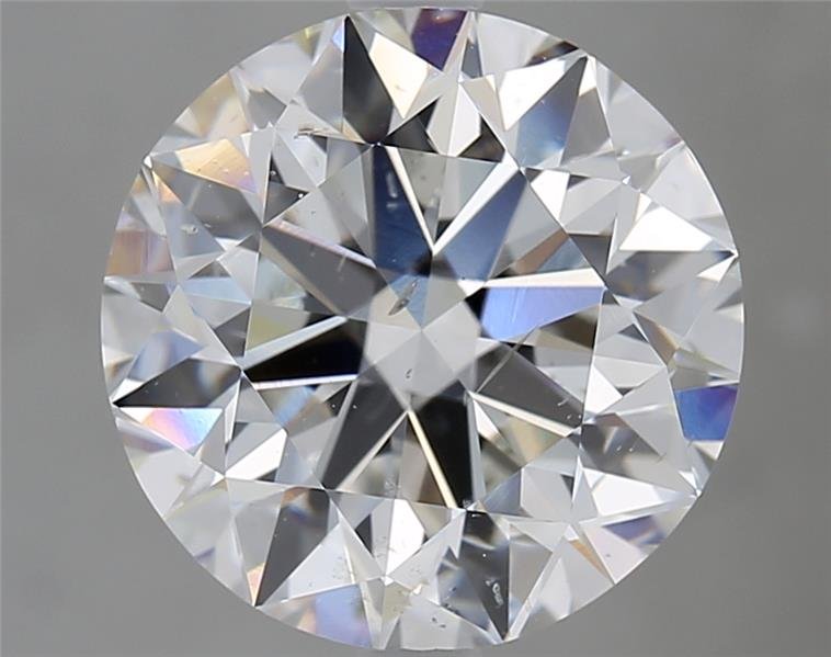 4.01ct E SI2 Rare Carat Ideal Cut Round Diamond