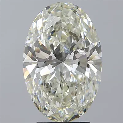 4.01ct K SI2 Rare Carat Ideal Cut Oval Diamond