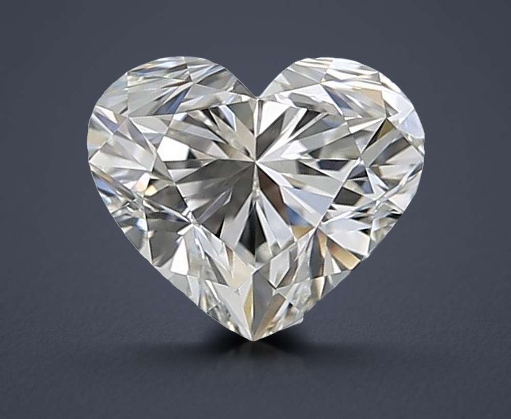 0.73ct J VVS2 Very Good Cut Heart Diamond