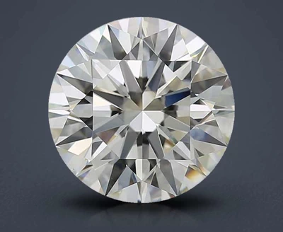 6.07ct K SI1 Rare Carat Ideal Cut Round Diamond