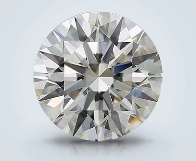 6.07ct K SI1 Rare Carat Ideal Cut Round Diamond