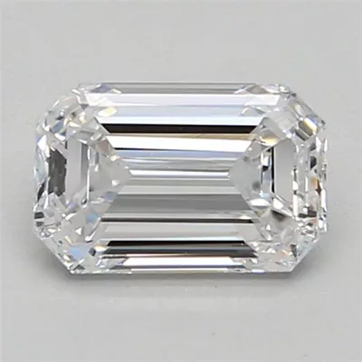0.79ct D VVS1 Very Good Cut Emerald Lab Grown Diamond