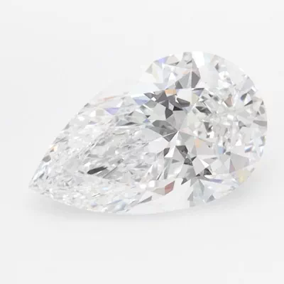 1.44ct D VVS2 Rare Carat Ideal Cut Pear Lab Grown Diamond