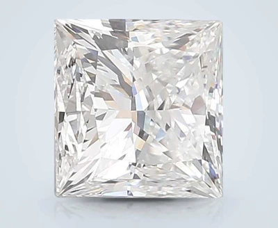 4.08ct E VVS2 Rare Carat Ideal Cut Princess Lab Grown Diamond