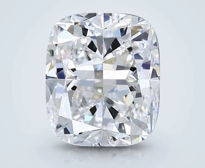 3.20ct D SI1 Rare Carat Ideal Cut Cushion Diamond