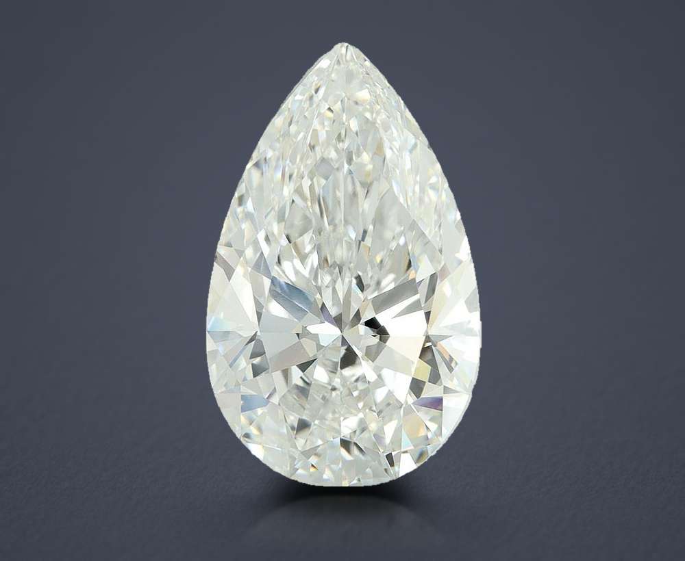 10.07ct F VVS2 Rare Carat Ideal Cut Pear Lab Grown Diamond
