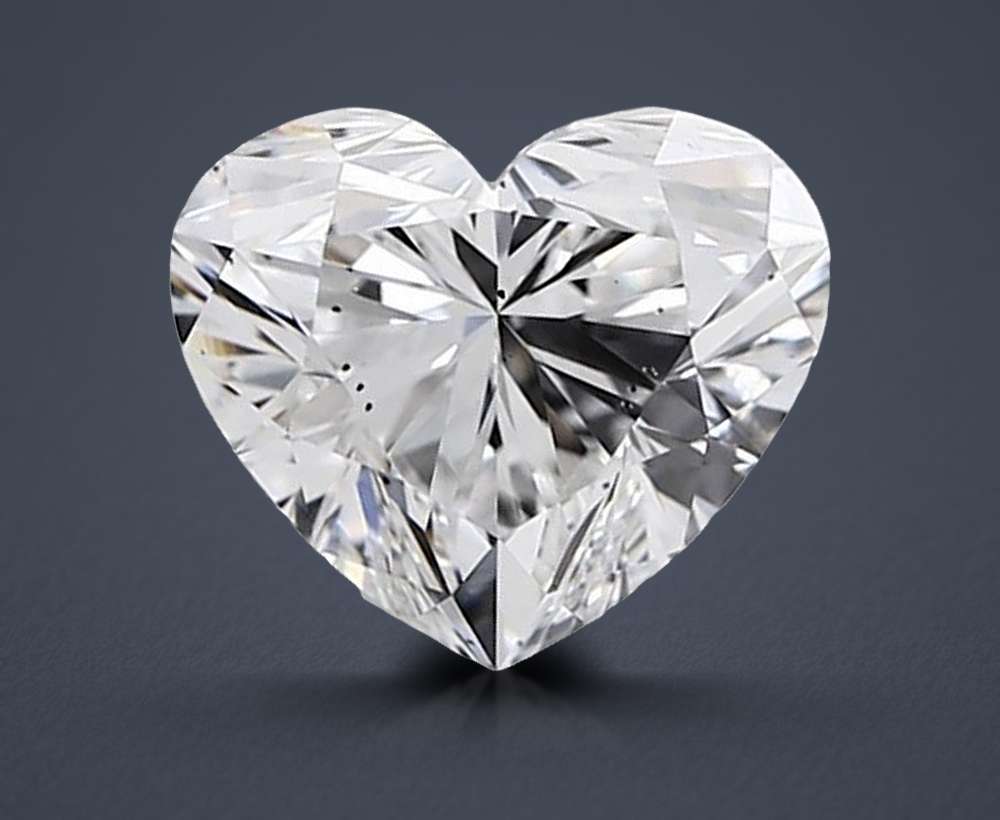 1.39ct E SI1 Rare Carat Ideal Cut Heart Lab Grown Diamond