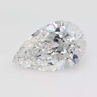 1.58ct E VVS2 Rare Carat Ideal Cut Pear Lab Grown Diamond