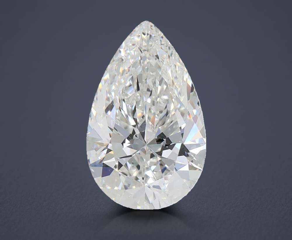 1.58ct E VVS2 Rare Carat Ideal Cut Pear Lab Grown Diamond