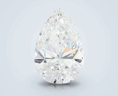 7.10ct E VVS2 Rare Carat Ideal Cut Pear Lab Grown Diamond