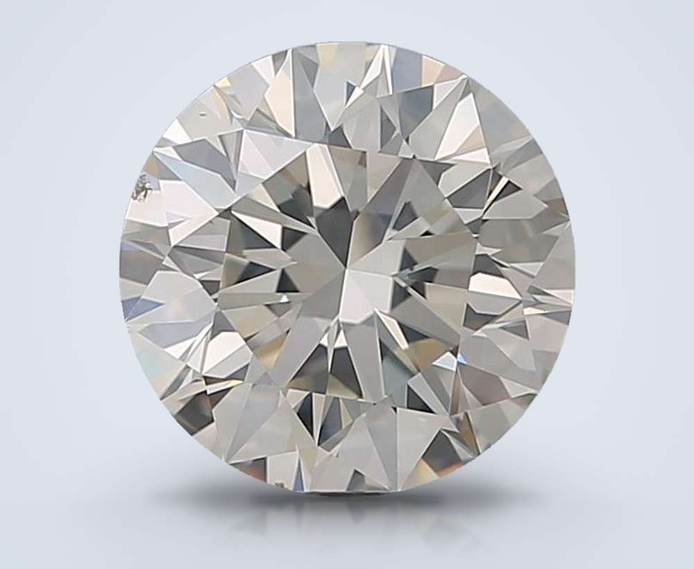 2.67ct J SI2 Rare Carat Ideal Cut Round Diamond