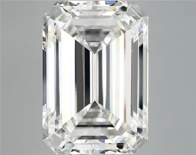 12.16ct F VVS2 Rare Carat Ideal Cut Emerald Lab Grown Diamond