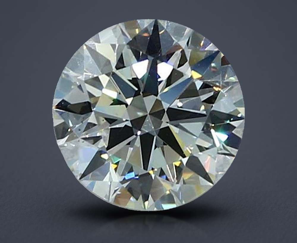 1.51ct K VS2 Rare Carat Ideal Cut Round Diamond