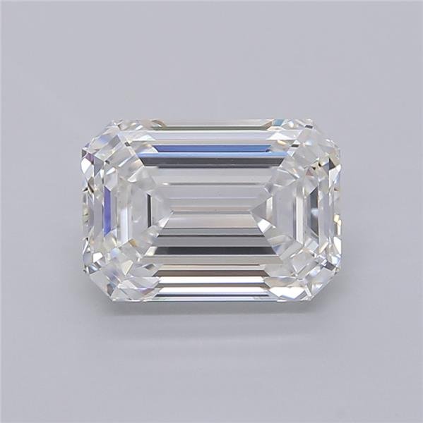 3.06ct E VS2 Rare Carat Ideal Cut Emerald Lab Grown Diamond