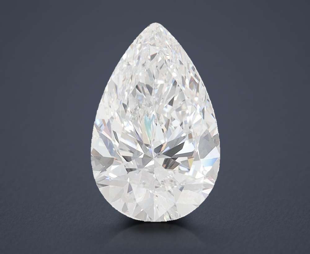 1.29ct D VVS1 Rare Carat Ideal Cut Pear Lab Grown Diamond
