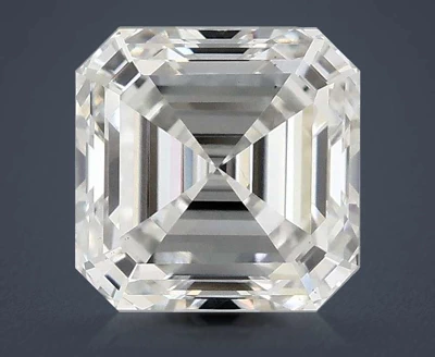 1.56ct F VS1 Excellent Cut Asscher Lab Grown Diamond
