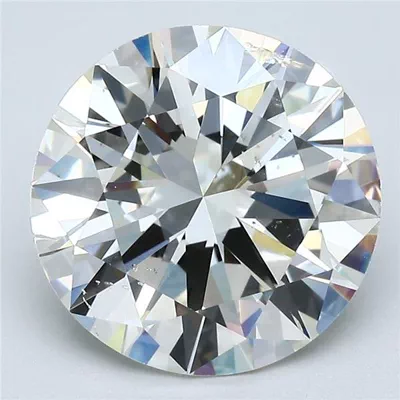 4.73ct K SI2 Rare Carat Ideal Cut Round Diamond