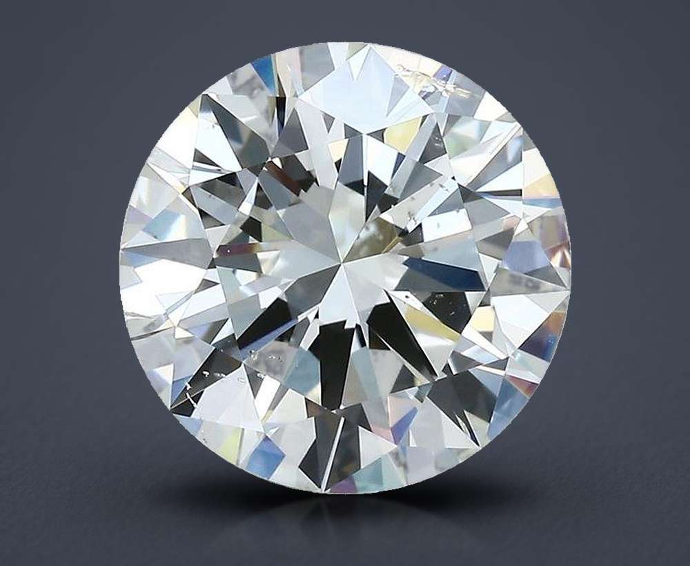 4.73ct K SI2 Rare Carat Ideal Cut Round Diamond