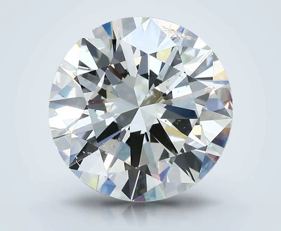 4.73ct K SI2 Rare Carat Ideal Cut Round Diamond