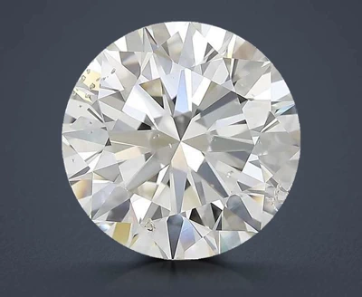 5.02ct I SI2 Rare Carat Ideal Cut Round Diamond