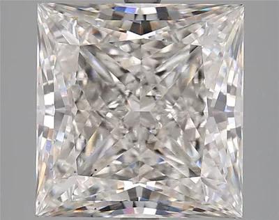 7.06ct H VS2 Rare Carat Ideal Cut Princess Lab Grown Diamond