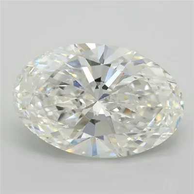 6.95ct F VVS2 Rare Carat Ideal Cut Oval Lab Grown Diamond