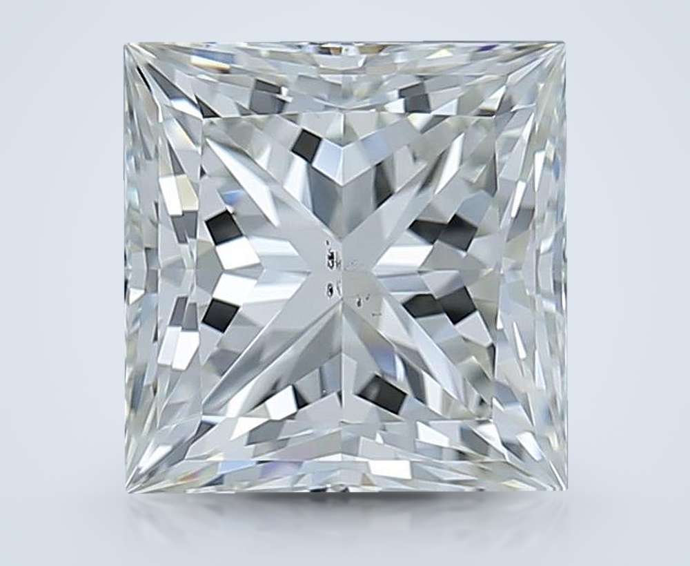 3.01ct K SI1 Rare Carat Ideal Cut Princess Diamond