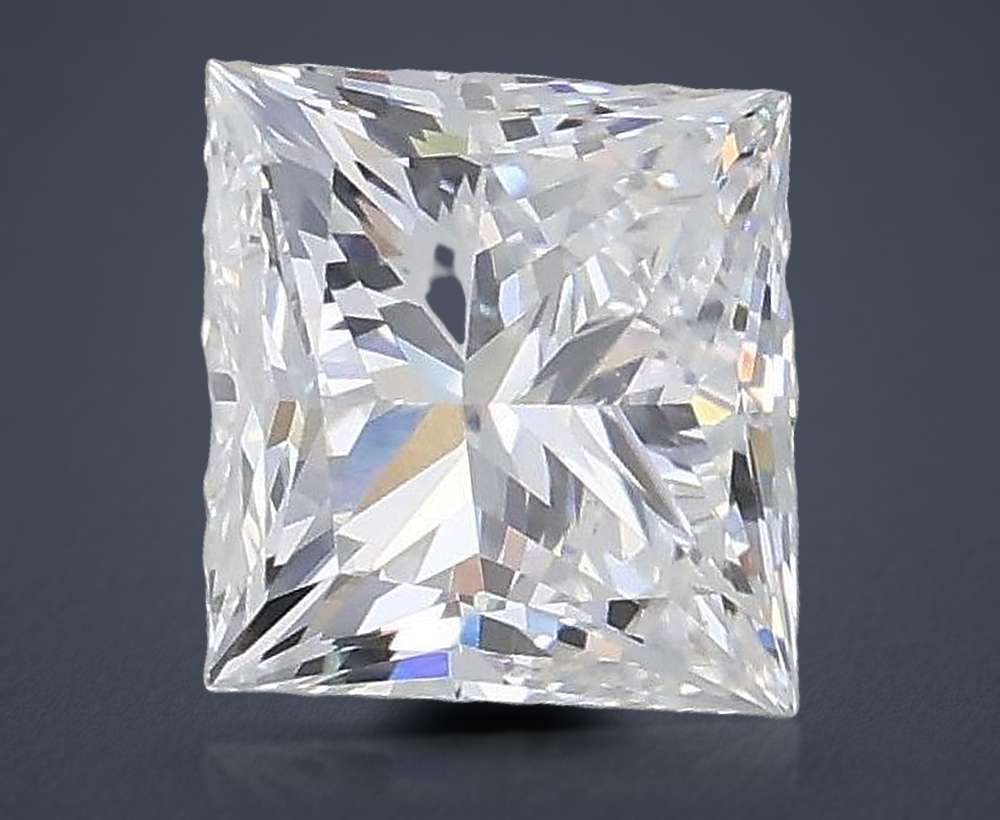 0.90ct D VVS2 Rare Carat Ideal Cut Princess Lab Grown Diamond