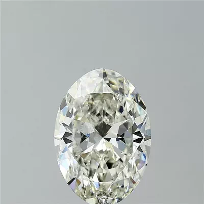 6.01ct J SI2 Rare Carat Ideal Cut Oval Diamond