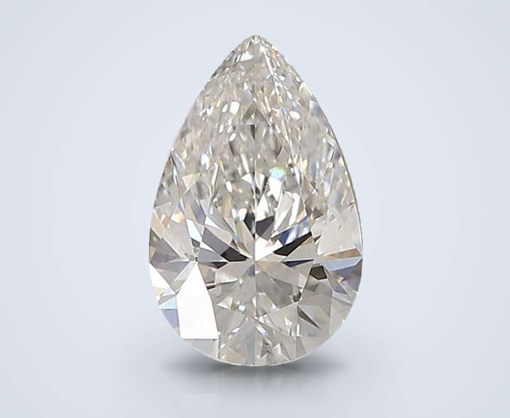 1.51ct E VS2 Rare Carat Ideal Cut Pear Lab Grown Diamond