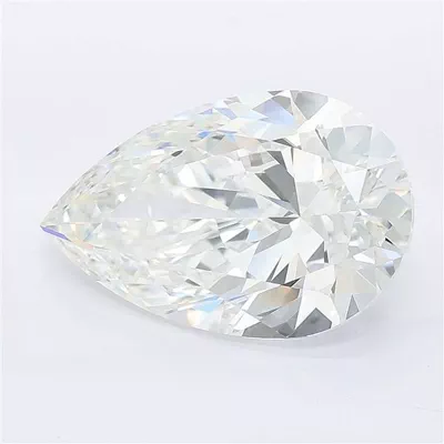 5.26ct E VVS2 Rare Carat Ideal Cut Pear Lab Grown Diamond