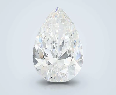 5.26ct E VVS2 Rare Carat Ideal Cut Pear Lab Grown Diamond