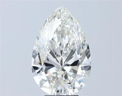 6.01ct H VS1 Rare Carat Ideal Cut Pear Lab Grown Diamond