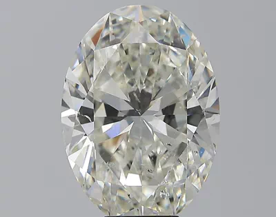 8.01ct K SI2 Rare Carat Ideal Cut Oval Diamond