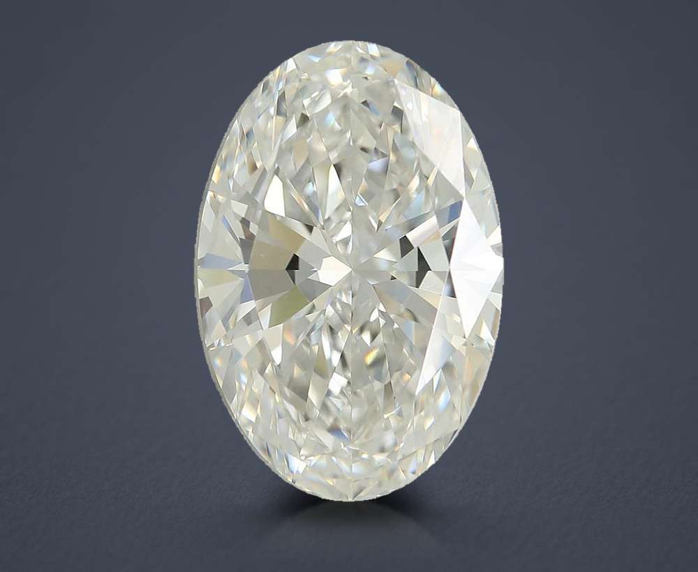 5.02ct F VVS2 Very Good Cut Oval Lab Grown Diamond