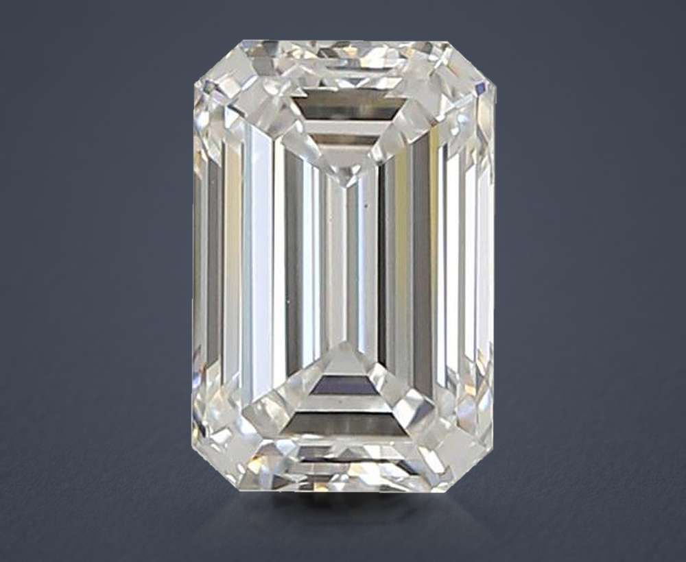 1.49ct D VS1 Rare Carat Ideal Cut Emerald Lab Grown Diamond