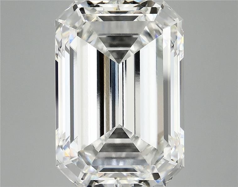 12.49ct F VVS2 Excellent Cut Emerald Lab Grown Diamond
