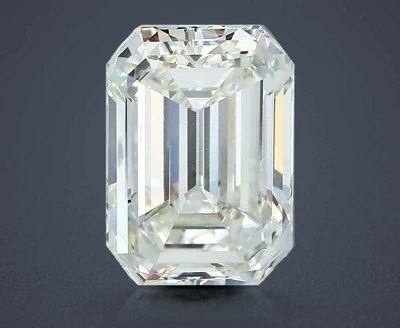 3.96ct J VVS2 Excellent Cut Emerald Diamond