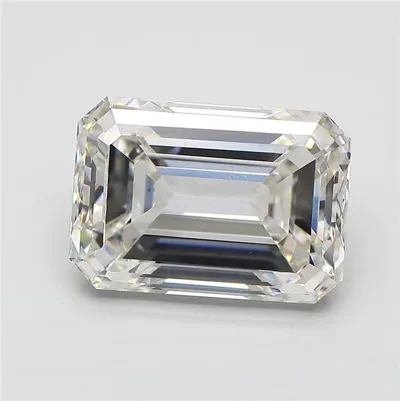 7.02ct G VVS2 Rare Carat Ideal Cut Emerald Lab Grown Diamond