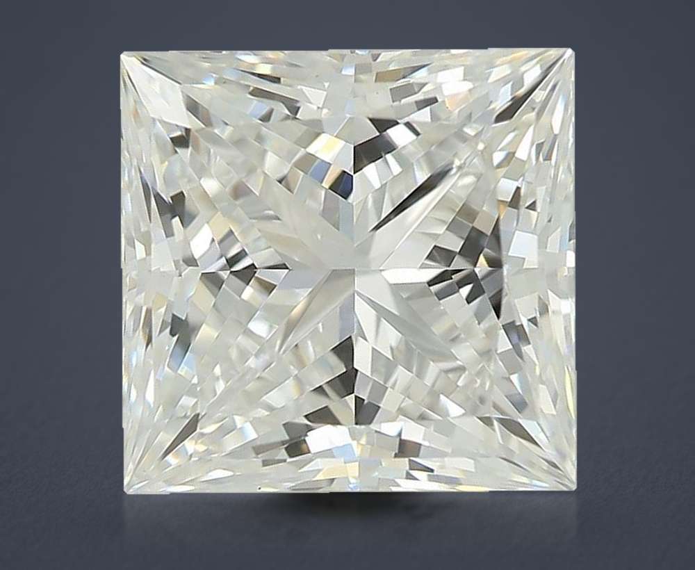 3.01ct E VS1 Rare Carat Ideal Cut Princess Lab Grown Diamond